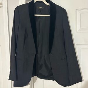 Escada Black Tuxedo Jacket Blazer for Women